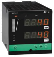 40TB - Indicador/Unidad de alarma para entradas de temperatura y presión, doble display