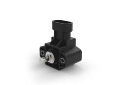 GR3P - Sensor rotativo monovuelta de efecto hall con eje conector AMP Superseal 3P